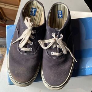 Keds navy blue mules